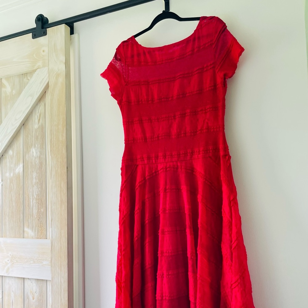 Red n’ Ready Ruffle Dress - Picture 5 of 7